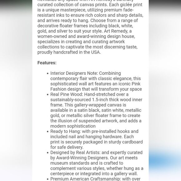 Design District Glam Sparkle Louis Vuitton Hand Embellished Framed Wall Decor - Picture 5 of 9